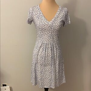 Boden Red, White, and Blue Floral Mini Dress